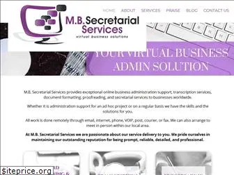 mbsecretarialservices.com