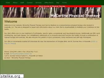 mccarthyphysicaltherapy.com
