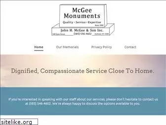 mcgeemonuments.net