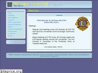 mcgregorlions.org