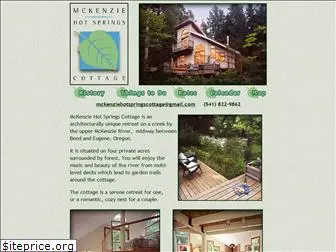 mckenziehotspringscottage.com