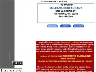 mcleansrestaurant.com