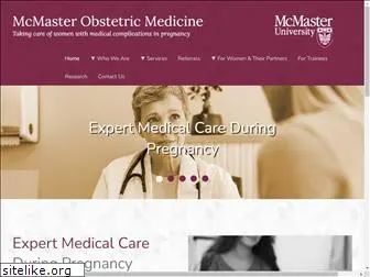 mcmasterobstetricmedicine.ca