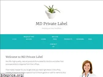 mdprivatelabel.com