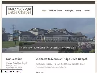 meadowridgebiblechapel.org