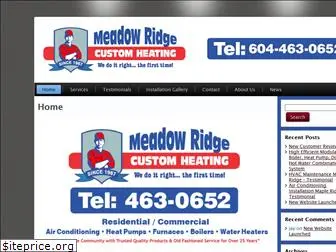 meadowridgecustomheating.com