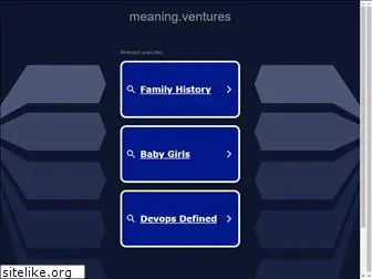 meaning.ventures