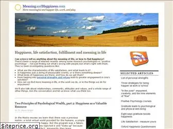 meaningandhappiness.com