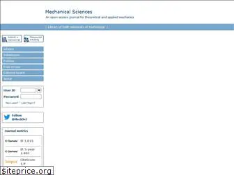 mechanical-sciences.net