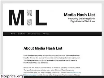 mediahashlist.org