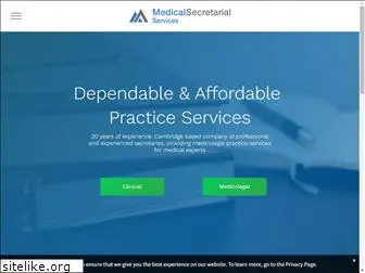 medicalsecretarialservices.org.uk