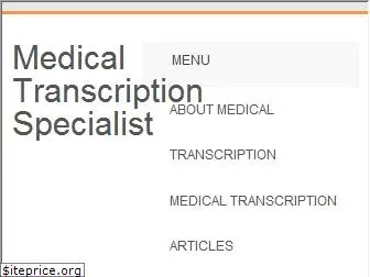 medicaltranscriptionspecialist.com