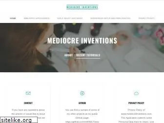 mediocreinventions.com