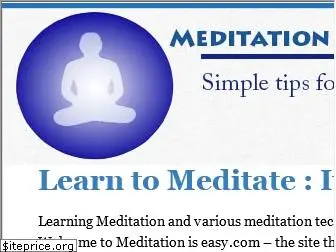 meditationiseasy.com