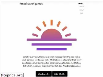 meditations.games