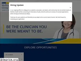 medstarmedicalgroupcareers.com