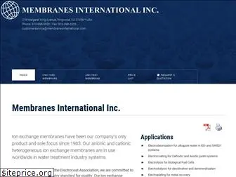 membranesinternational.com