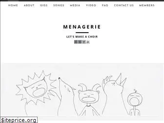 menageriechoir.com