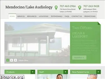 mendocinolakeaudiology.com