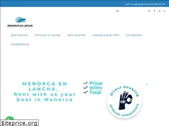 menorcaenlancha.com