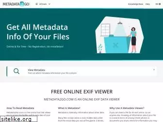 online photo exif metadata reader
