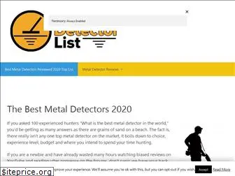 metaldetectorlist.com