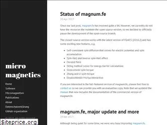 micromagnetics.org