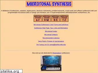 microtonal-synthesis.com