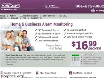 midasalarm.com