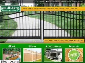 midatlanticdeckandfence.com