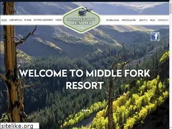 middleforkresort.com