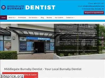 middlegateburnabydentist.com