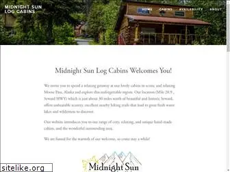 midnightsunlogcabins.com