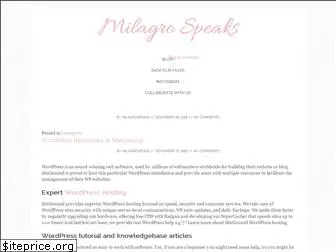 milagrospeaks.com