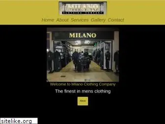 milanoclothingcompany.com