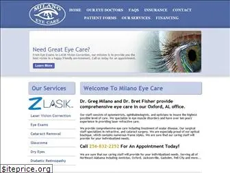 milanoeyecare.net