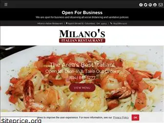 milanosrestaurantcolumbusoh.com