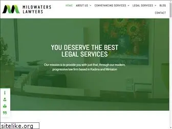 mildwaterslawyers.com.au