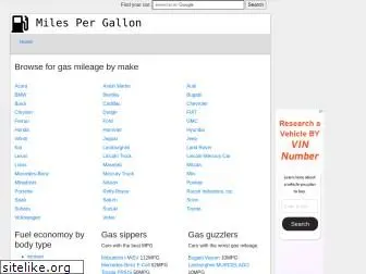 miles-per-gallon.com thumbnail