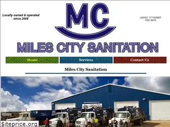 milescitysanitation.com