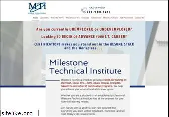 milestoneinstitute.com