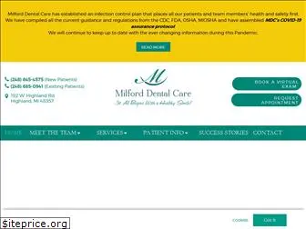 milforddentalcare.com