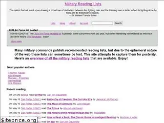 militaryreadinglists.com