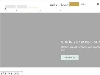 milkandhoney.com