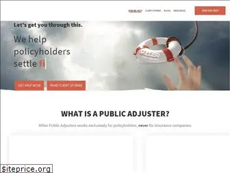 millerpublicadjusters.com