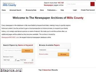 millscounty.newspaperarchive.com