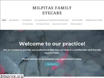 milpitasfamilyeyecare.com