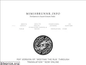 mimisbrunnr.info