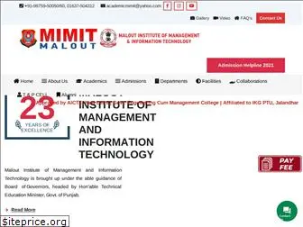 mimitmalout.ac.in