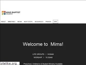 mimsbaptist.org